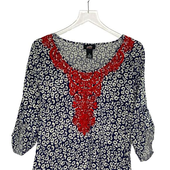 Patio Casuals by Cabernet M Womens Patio Dress Lounge Kaftan Black White - Picture 4 of 7